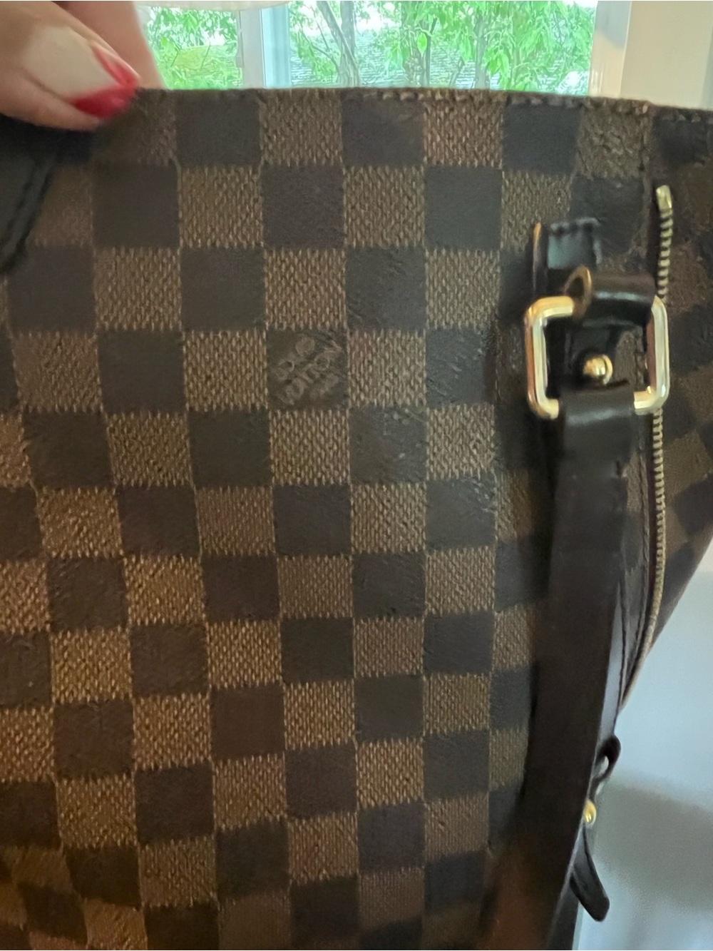 AUTHENTIC LOUIS VUITTON CABAS RIVINGTON TOTE BAG PURSE DAMIER CA 0141 W/WALLETS - Picture 10 of 16